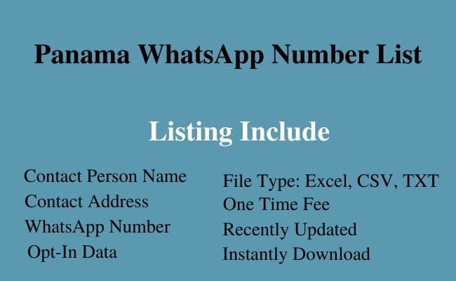 Panama whatsapp number list