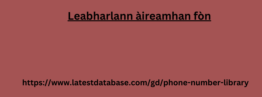 Leabharlann àireamhan fòn