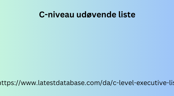 C-niveau udøvende liste