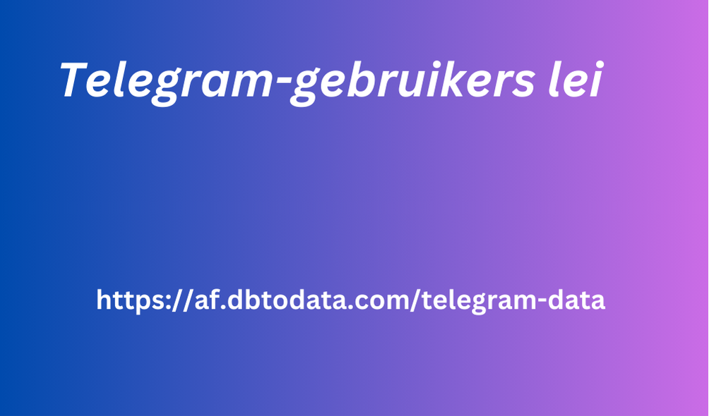 Telegram-gebruikers lei 