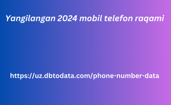 Yangilangan 2024 mobil telefon raqami