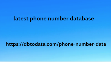 latest phone number database