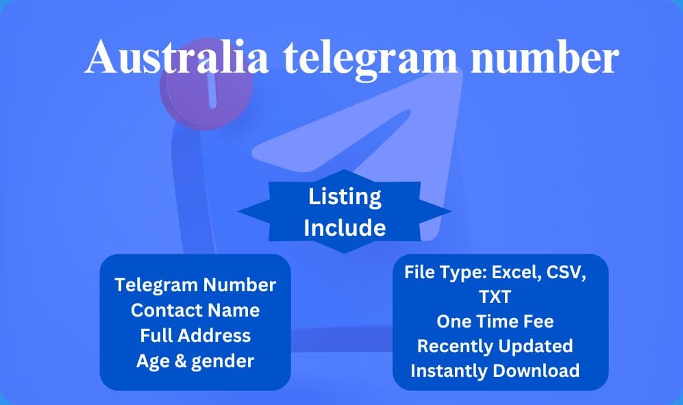 Australia telegram number