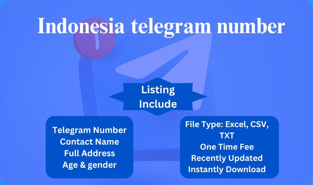 Indonesia telegram number