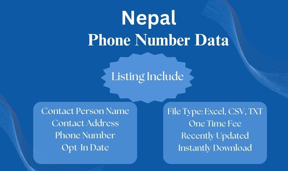 Nepal phone number data