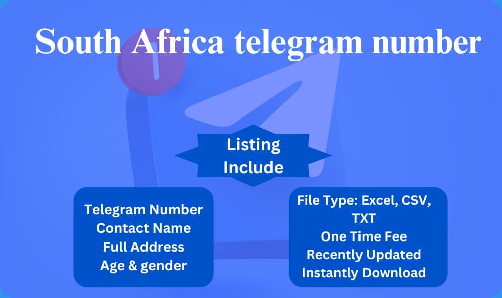 South Africa telegram number